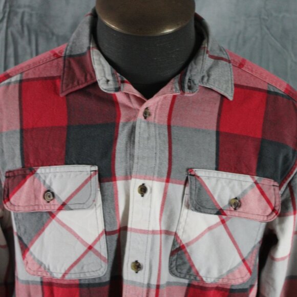 DC Shoes Shirt - Flannel Plaid Pattern - Men's Large - Picture 2 of 10